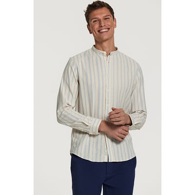 Shiwi Lenny Linen Shirt Bright White Size: L | Casual Shirts Outlet | Heren | Wit