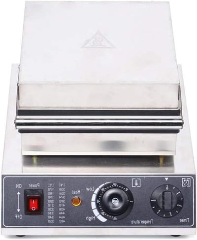 Wafelijzer - Wafelmaker - Lekkere Wafels Bakken - 180 Graden Draaibaar - 1500 Watt - Zilver