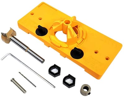 Dailygoods - verborgen scharnier boor mal - Hinge Hole Jig - geschikt voor deur en kasten - precisie boren - eenvoudig gebruik - verstelbare mal - ide...