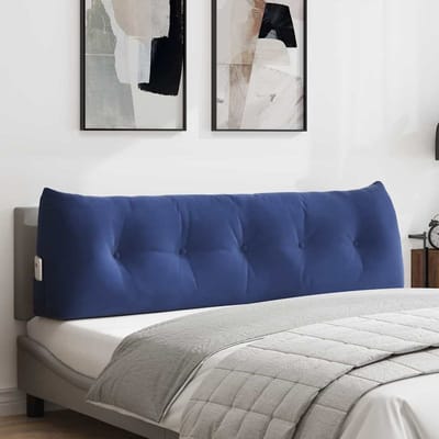 vidaXL - Rugkussen - Politieblauw - 160 - x - 24 - x - 50 - cm - Fluweel