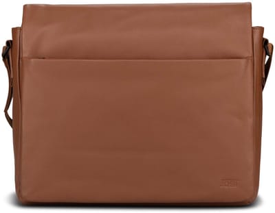 JOST business tas schoudertas met laptopvak Tromsoe Business Bag Cognac Lichtbruin