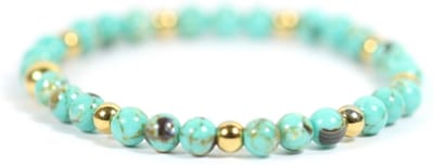 Heaven Eleven KIDS - meisjes - armband - edelsteen - turkoois - 4mm