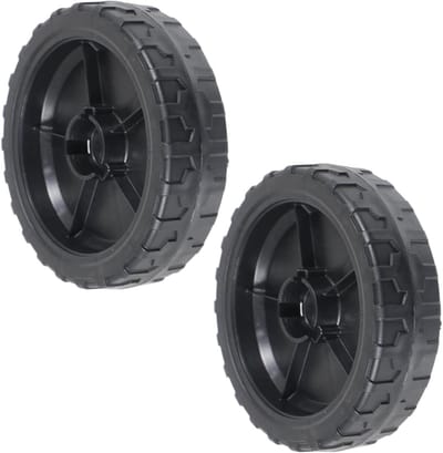 Voorwiel Grasmaaier - Reservewiel Set - Gazon Onderhoud - Premium Kwaliteit - 2 Stuks 165mm - Zwart