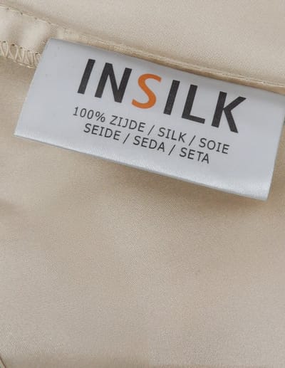 Zijden hoeslaken inSilk donker champagne 160 x 200 cm - 100% Puur Zijde