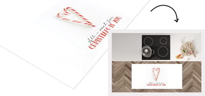 Keukenloper - Loper keuken - Winter - Zuurstok - Quote - 120x60 cm - Keukenloper vinyl