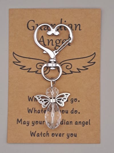 Guardian Angel - Geluksengeltjes - Geluksengel -Engeltje - Gelukspoppetje - Engeltje - Beschermengel - Ik denk aan jou kaartje - Gelukshanger