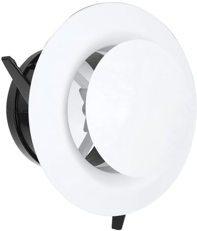 Dailygoods - Ventilatiekanaalafdekking - Ventilatierooster - Eenvoudige installatie - Wit - Luchtuitlaat - Duurzaam en stijlvol - Geschikt voor binnen