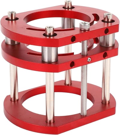 Router Lift Basis - Hefsysteem Werkbank - Houtbewerking Precisie - Traploze Hoogteverstelling - 51 mm Hefhoogte - Aluminium