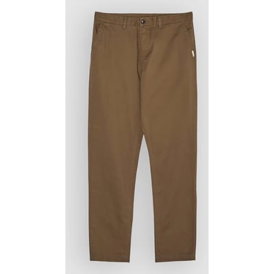 Element Slim Chino Broek Bruin 28 Man
