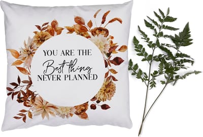 Sierkussens - Kussentjes Woonkamer - 50x50 cm - You are the best thing never planned - Spreuken - Quotes - Stel