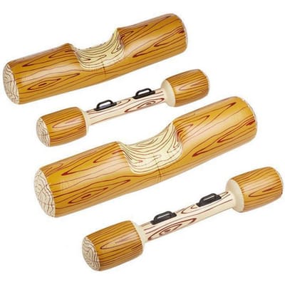 4 stuks/set Zwembad drijvend speelgoed Innovatieve watersportspellen Waterstammen Vlotten Opblaasbaar Dubbel Slag Zwemstam Stok Voor Waterfeest St Praktisch Gebruik
