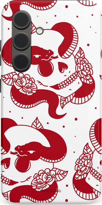 Casetastic Hoesje Geschikt voor Samsung S24 - Stijlvolle Beschermende Duo-layer Case - Beet van de nacht