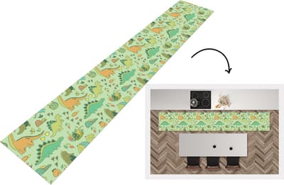 Keukenloper - Loper keuken - Patronen - Dino - Groen - 300x50 cm - Keukenloper vinyl