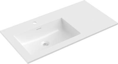 Mexen Otis ingebouwde wastafel links 91 x 46,5 cm, glanzend wit - 25189000L