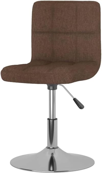 Draaibare eetkamerstoelen - Set van vier - Comfortabel tafelen - In hoogte verstelbaar - 40 x 43 cm - Bruin