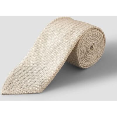 Eton Das Uni Structured Grenadine Tie Beige / male