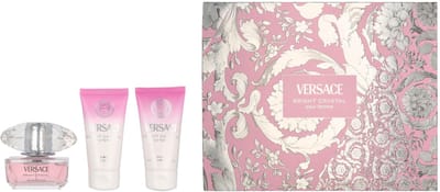 Versace Bright Crystal Giftset 150 ml - Edt Spray 50ml/Bath & Shower Gel 50ml/Body Lotion 50ml