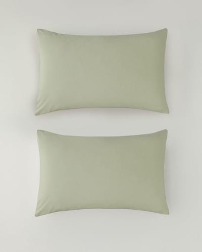 English Home kussensloop - 50x70 cm - Set van 2 stuks - Groen