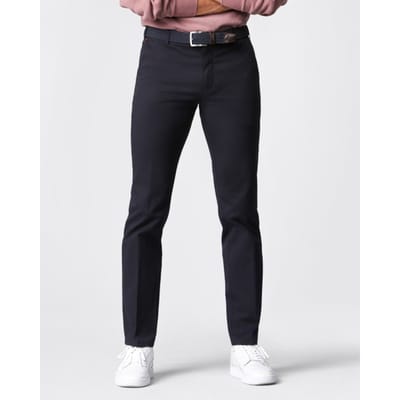 Meyer Broek Bonn Constant Color Cotton Flat-Front Navy / male