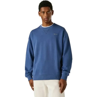 Pepe Jeans Geo Small Logo Sweatshirt Blauw L Man