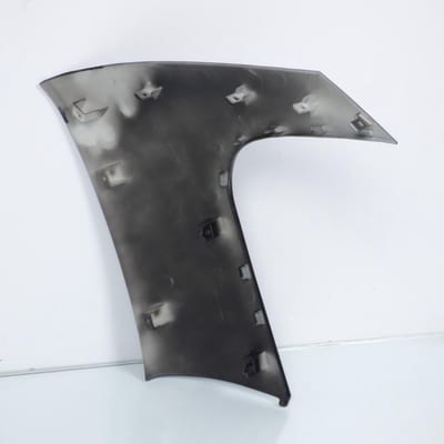 Scoop rechts voor scooter yamaha 500 tmax 2008 tot 2011 zwart metaal / cfp-500-2835v-00 nieuw