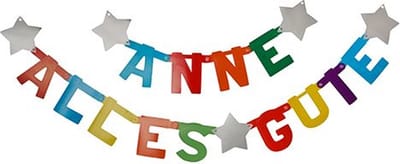 Papstar 87229, Slinger, Karton, Meerkleurig, Verjaardag, 1,55 m