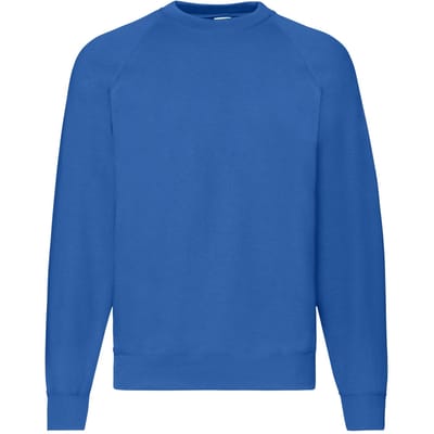 Fruit of the Loom Heren Klassiek Raglan Sweatshirt (Koningsblauw)