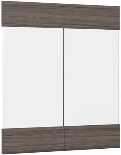 Vicco R-Line Keukenfront – 59.2 x 59 cm meubelfront voor de glazen hangkast Edel grijs