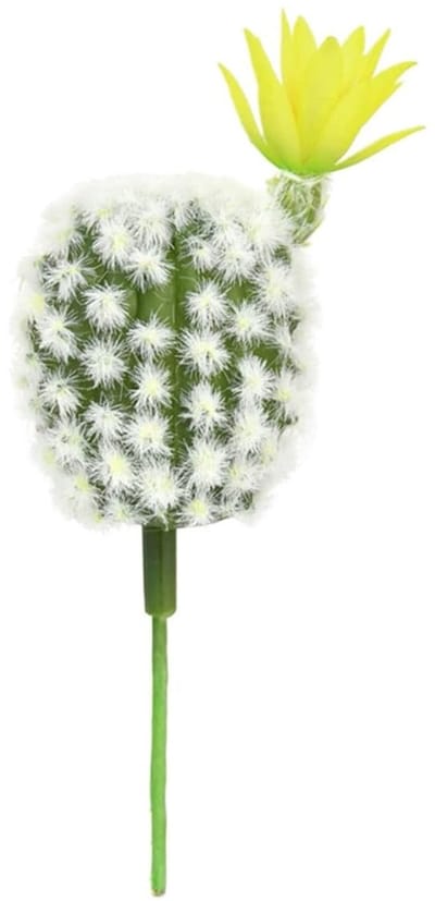 Dailygoods- Kunstmatige Cactus Realistisch Uiterlijk - Nepplanten voor Binnen - Decoratie voor Kantoor - Kunstplant voor Thuis - Kunststof - Totale Lengte 13 cm - Nepplant