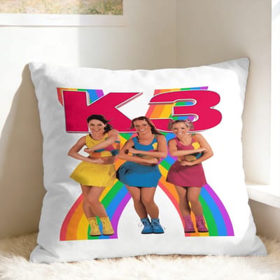 Kussenhoes K3 Studio100 Vierkante Kussenhoes Voor Bank Slaapkamer Woondecoratie Schattige Grappige Kussenhoezen Short plush 30*30(CM)-1Pcs
