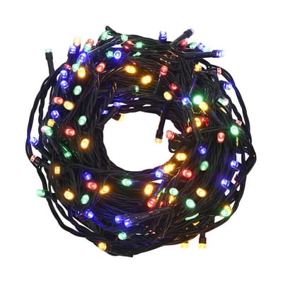 vidaXL - Lichtsnoer - met - 400 - LED's - en - 8 - effecten - 40 - m - meerkleurig