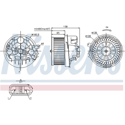 Binnenventilator NISSENS 87091