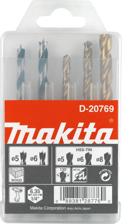Makita Borenset 1/4 Vorm E - D-20769