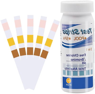 Teststrips voor zwembad en aquarium - 50 stuks 3-in-1 pH, chloor en alkaliniteit analyse strips voor waterkwaliteit en chemische tests