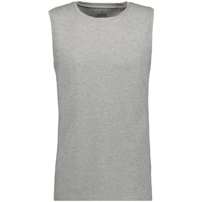 Ragman Ondermode Athletic Jersey Shirt Round Neck Grijs Melange / male