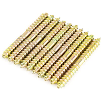 10 stuks 6*60mm deuvelschroef houtbewerking meubelverbinder dubbelzijdige schroef