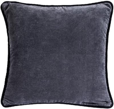 PTMD Sierkussen Nasim - 45x45x10 cm - Katoen - Grijs