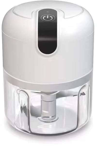 Ynkkvre - Foodprocessor - Hakmolen - Mini Blender - Blender - Blender to go - USB Oplaadbaar - 3 RVS Messen - 250ml Capaciteit - 1500mAh Batterij - Compact Ontwerp