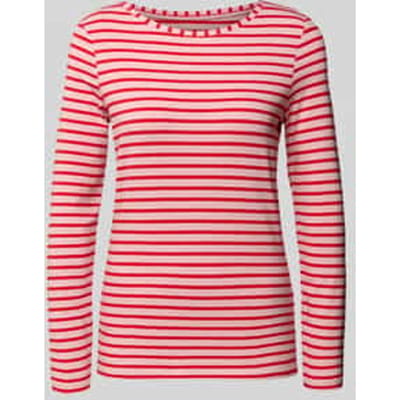 Longsleeve met geribde ronde hals Model 'SUMIKO'