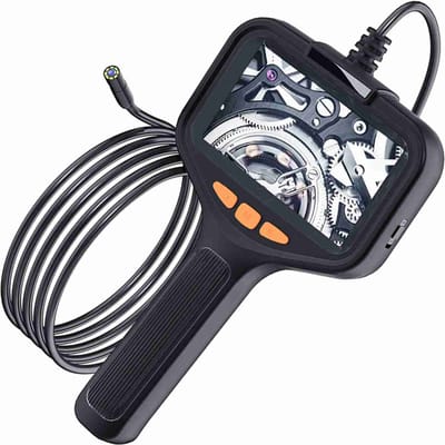 Caméra Endoscope avec Lumière, Boroscope HD 1080P avec Écran 4.3 8 Lumières LED Réglables, Caméra d'Inspection avec 500cm/16.4ft