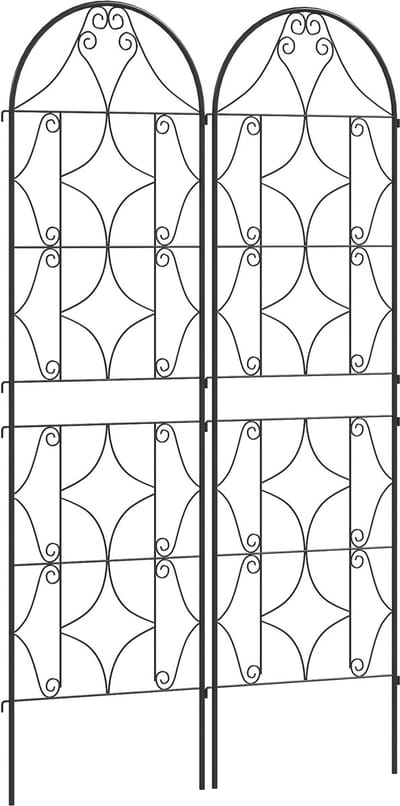 Outsunny tomatenrek - Metaal - 50x180cm - Zwart