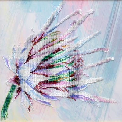 BORDUURPAKKET met kralen/parels - Protea 2 -Distel 2 - VDV
