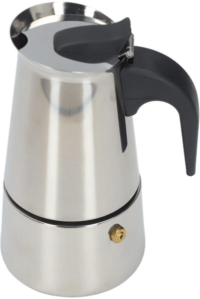 Dailygoods- Espressomachine handmatig - Inductie - Roestvrij staal - 450 ml - Campingkoffiezetapparaat - Modern design - Mokkakan
