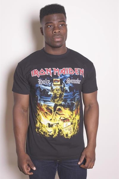 Iron Maiden - Holy Smoke Heren T-shirt - S - Zwart