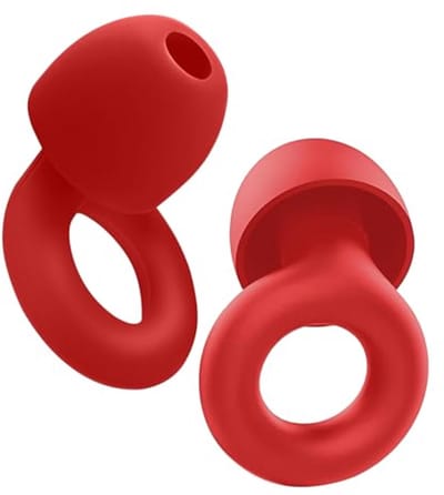 Herbruikbare siliconen oordopjes voor slapen - Gehoorbescherming voor festivals en reizen, SNR 26 dB, 4 verwisselbare maten (XS/S/M/L)