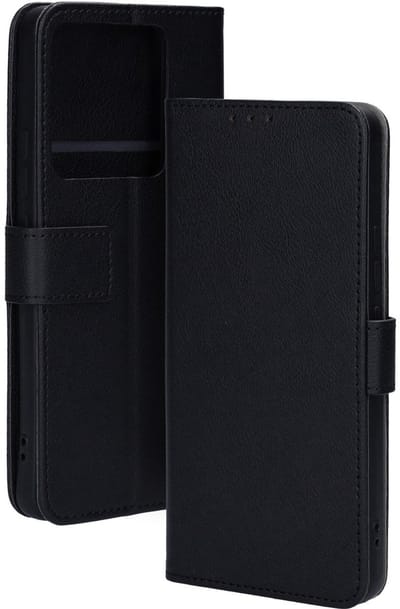 Mobiparts hoesje geschikt voor Xiaomi Redmi Note 14 5G - Wallet/Boekhoesje - Eco Leer - Magneet Sluiting - Opberg vakken - Zwart