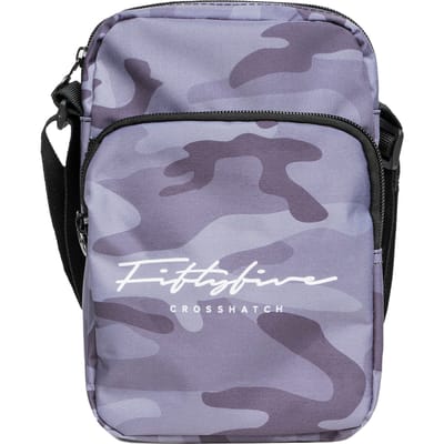 Crosshatch Heren Demilare Camo Crossbody Tas (Zwart)