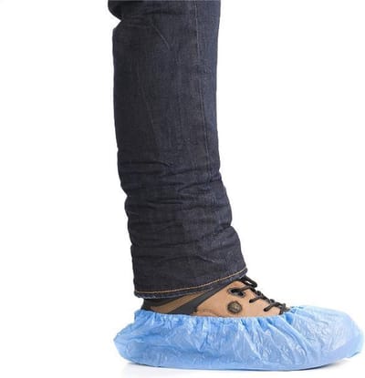 CHPN - Schoenhoedjes - Waterdichte Blauwe Schoenhoezen - 10 stuks/5 paar - Universeel - One size - Regen Overschoenen - Wegwerp Schoenovertrek - Schoenbescherming - Zwembad schoenhoesjes