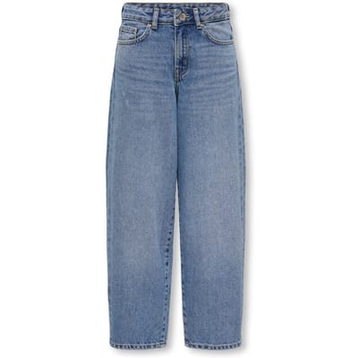 Only - Broek - KOGGIANNA-ELLA - Baggy - Medium Blue Denim - Maat 146