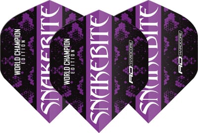 Red Dragon Peter Wright Snakebite World Champion 2020 Black - Dart Flights